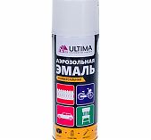 Эмаль аэрозольная ULTIMA ULT009 RAL 9003, алкидная, глянцевая, белая, 520 мл