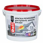 Краска резиновая DALI для кровли, цоколя, фасада, База А белая 6 кг