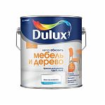 Краска Dulux мебель и дерево, 2 в 1, матовое покрытие, белая база BC, 2 л