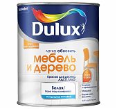 Краска-грунт DULUX мебель и дерево, интерьерная матовая, База 1, 0.75 л