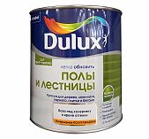 Краска-грунт Dulux, полы и лестницы, полуглянцевая, база BC, белая, 0.75 л