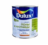 Краска DULUX полы и лестницы, 2 в 1, для дерева, ламината, паркета, плитки и бетона, полуглянцевая, база BW, 0,75 л