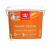 Краска Tikkurila Facade Silicon для фасадов и цоколей, глубокоматовая, бесцветная, 5 л