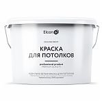Краска Elcon на водной основе для потолков, матовая, белая 10 л