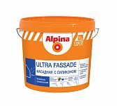 Краска Alpina Expert Ultra Fassade фасадная, с силиконом, матовая, База 3, бесцветная, 9 л