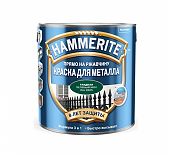 Краска Hammerite для металла прямо на ржавчину 3 в 1 гладкая зелёный мох RAL 6005, 2 л