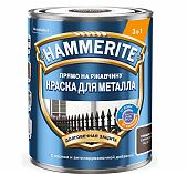 Краска Hammerite для металла, 3 в 1, с молотковым эффектом  коричневая RAL 8017, 2 л