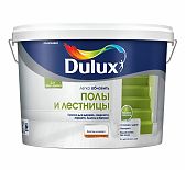 Краска-грунт Dulux полы и лестницы, полуглянцевая, белая, база BC/С, 9 л