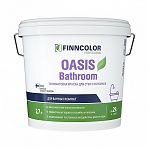 Краска FINNCOLOR Oasis Bathroom для стен и потолков для ванных комнат, База А белый 2,7л