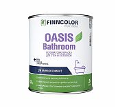 Краска Finncolor Oasis Bathroom для стен и потолков для ванных комнат, База А белый 0.9л
