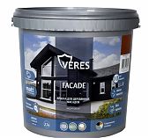Краска акриловая Veres Facade для деревянных фасадов, матовая, медовый, 2.7 л