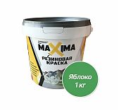 Краска Maxima, резиновая, для внутренних и наружных работ, матовая, №104 яблоко, 1 кг