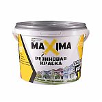 Краска Maxima, резиновая, для внутренних и наружных работ, матовая, №106 сахара 2.5 кг