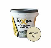 Краска Maxima, резиновая, для внутренних и наружных работ, матовая, №112 аттика, 1 кг