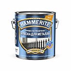 Краска Hammerite для металла прямо на ржавчину глянцевая RAL 9003 белый 2 л