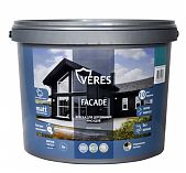 Краска Veres Facade для деревянных фасадов акриловая голубой туман, 9 л
