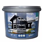 Краска Veres Faсade, для деревянных фасадов, акриловая, матовая, тёплый серый 9 л