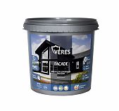 Краска Veres Faсade, для деревянных фасадов, акриловая, матовая, бесцветная, база  С, 2.7 л