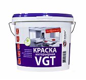 Краска VGT ВД-АК-2180, акриловая, итерьерная, супербелая 15 кг