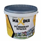 Краска резиновая Maxima матовая, возможность колеровки, моющаяся, RAL 7024 Графит, 11 кг