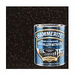  Краска Hammerite, для металла, с молотковым эффектом, RAL 9005 черная, 0.75 л