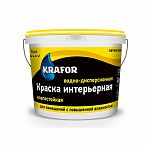 Краска Krafor ВД интерьерная латексная влагостойкая 3 кг