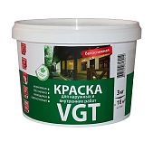 Краска VGT ВД-АК-1180 акриловая белая для наружных и внутренних работ 3 кг