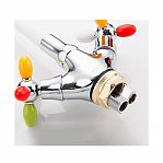 Смеситель для кухни Frud R44127-8 гибкий излив, белый