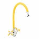 Смеситель для кухни Frud R44127-9 гибкий излив, желтый