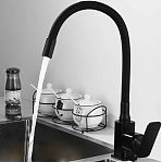 Смеситель для кухни Frud R43152 гибкий излив, черный