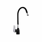 Смеситель для кухни Frap F4453-04 гибкий излив, черный