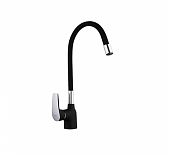 Смеситель для кухни Frap F4453-04 гибкий излив, черный