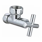 Кран для полотенцесушителя Gappo G471.0605 ВР-ВР, 1х3/4 угловой, хром