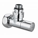 Кран для полотенцесушителя Gappo G476.0504 угловой, хром НР-ВР 3/4"х1/2", 1 шт.