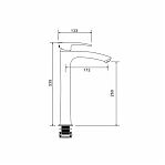 Смеситель для раковины Gappo G1007-32 золото