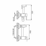 Смеситель с гигиеническим душем Frap F7503-9, оружейная сталь