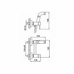 Смеситель с гигиеническим душем Frud R7503, хром