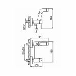 Смеситель с гигиеническим душем Frud R7503-6, черный