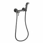 Смеситель с гигиеническим душем Frud R7503-9, оружейная сталь