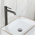Смеситель для раковины Gappo G1006-29 оружейная сталь