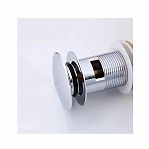 Донный клапан Frap F65-2 с переливом, хром