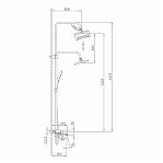 Душевая система Frap F24202-9, черный