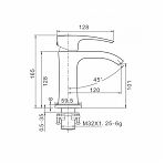 Смеситель для раковины Gappo G1007-9 оружейная сталь