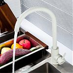 Смеситель для кухни Frap F40899-2 белый кварц