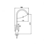Смеситель Frap F1052-9, для кухни, латунь, глянцевая поверхность, хром