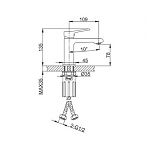 Смеситель для раковины Frap F1084-6 черный