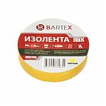 Изолента ПВХ, 15х20 м, 150 мкм, желтая, Bartex