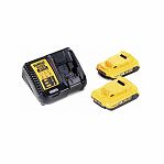 Аккумуляторный шуруповерт ударный, бесщеточный DeWALT DCD709M2T 18В 2х4Ah 65 Hм
