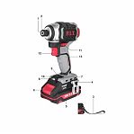 Аккумуляторный винтоверт P.I.T. PSD20H-170A/2 20В 170Hм 2акк 2Ah+з.у.