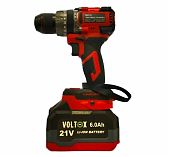Аккумуляторный шуруповерт Volt-X V1260, 21 В, 120 Нм, 2 акк. х 6,0Ah х з.у